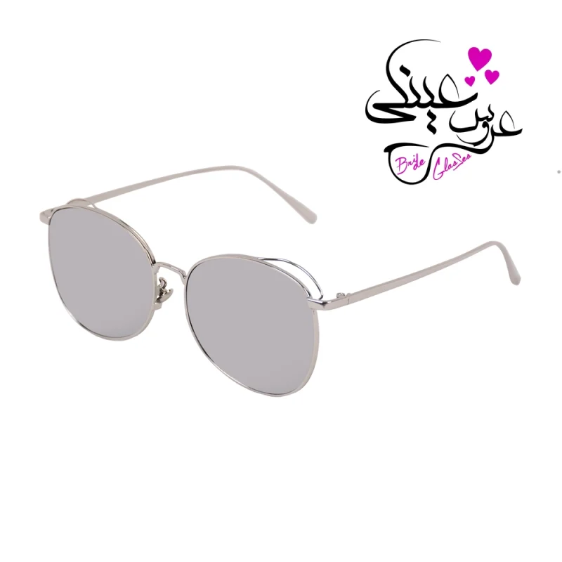 عینک آفتابی فلزی نقره ای