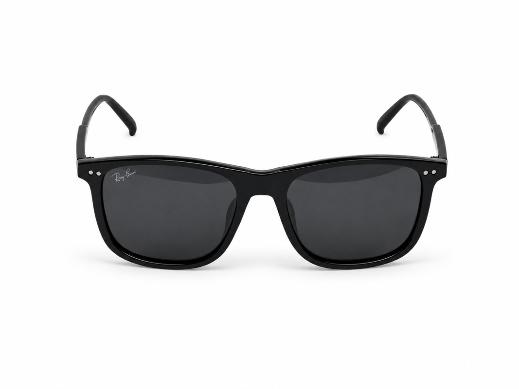 عینک-آفتابی-ریبن-مشکی-Ray-Ban-با-لنز-تیره-و-فریم-